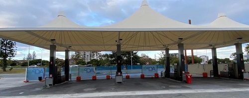 加油站膜結構頂棚
